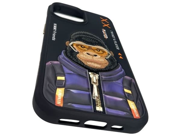 Nimmy Cool&amp;Cute 2.0 Monkey case for iPhone 15 - black
