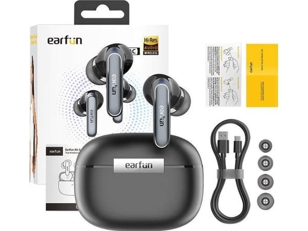 TWS EarFun Air2 hörlurar (svart)