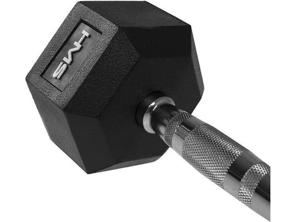HMS hantel Hex Pro gummerad 1 x 45 kg