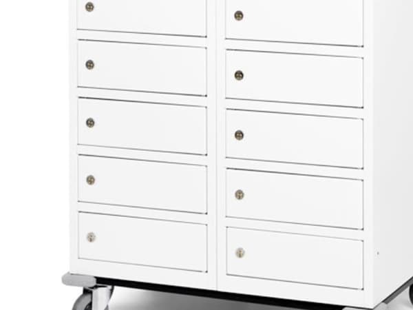 Hjulunderstell til PC-skap 2x6 rom 550 mm