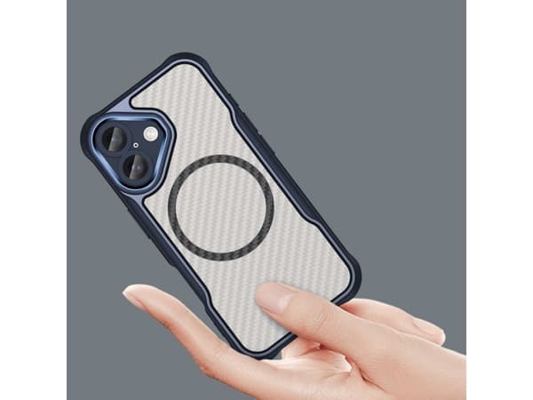 Leading Series MagSafe silikonskal för iPhone 16 Plus - blå
