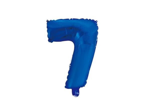 Blå siffertallballonger, 41 cm