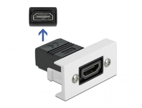 Delock - Easy 45 - klick i-modul - HDMI - vit, RAL 9003