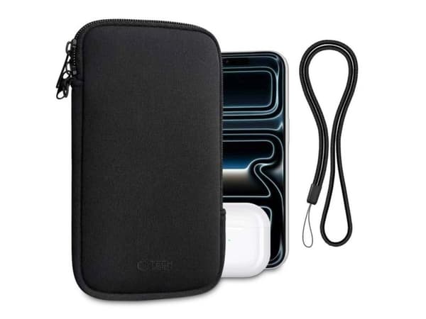 TECH-PROTECT SM70 UNIVERSAL PHONE POUCH 6.0-7.2 INCH BLACK