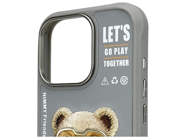 Nimmy Cool&amp;Cute 2.0 Bear Case for iPhone 16 Pro - Gray