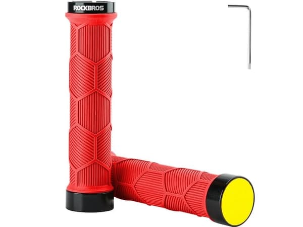RockBros grepp/handtag cykel TPR med reflex - röda