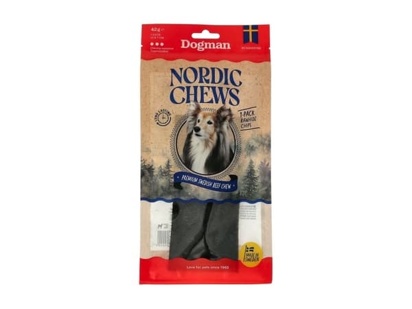 Dogman Nordic Chews Beef Rawhide Chips 1 pk