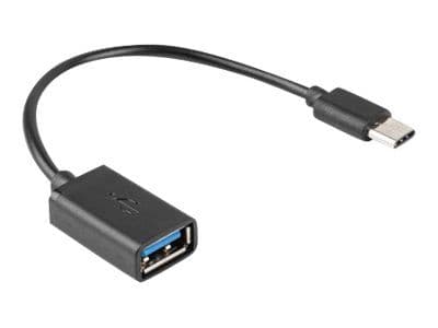 Lanberg - USB-sovitin - USB-C (han) til USB (hun) - USB 2.0 OTG - 15 cm - lajittelu - lajittelu