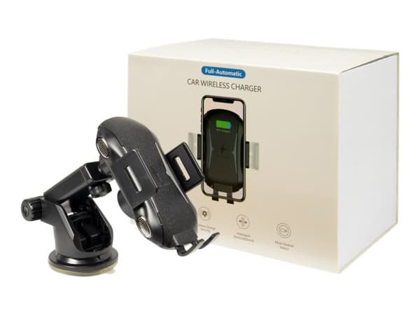 Inter-Tech auton pikalaturi MTH-100-10W Qi Wireless, musta