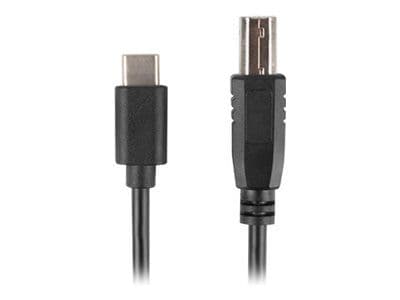 Lanberg - USB-kabel - USB-C (hann) til USB-type B (hann) - USB 2.0 - 1.8 m - svart