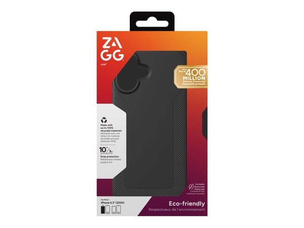 ZAGG Luxe Snap, Suojus, Apple, iPhone 17, 16 cm (6.3"), musta