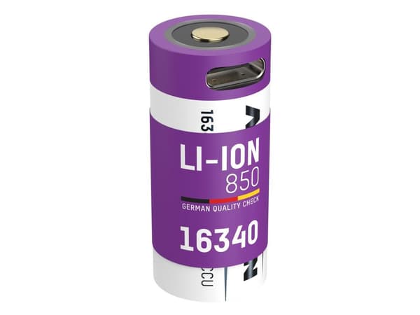 Ansmann 16340 Li-Ion-batteri 850mAh 3,6V Micro USB (1300-0015)