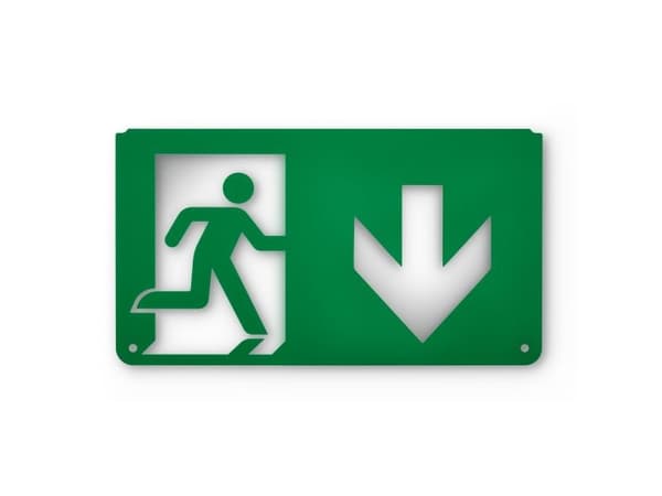 Philips exit-skylt Pil Ned