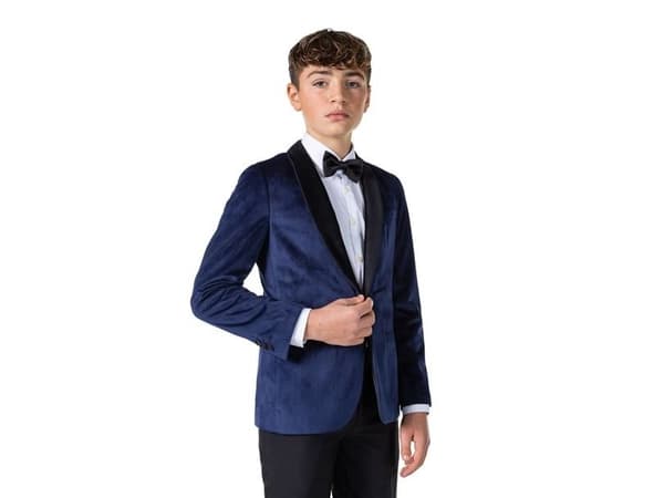 OppoSuits tummansininen bleiseri, teini-ikäinen