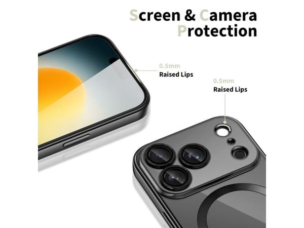 Tech-Protect MagFlex MagSafe-fodral till iPhone 17 Pro - clear black