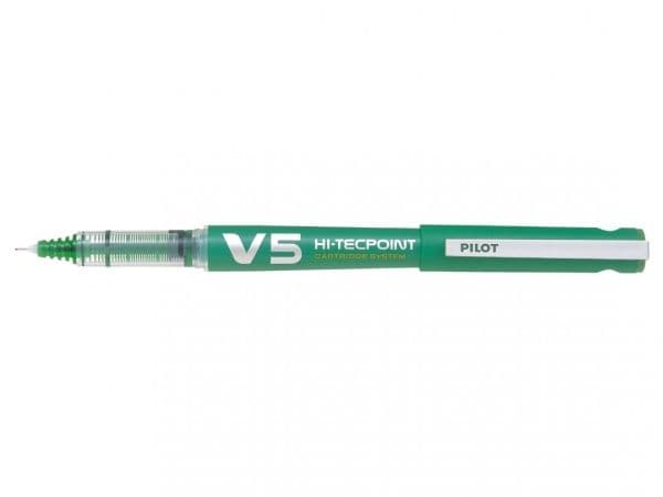 Pilot Hi-Tecpoint V5, Grön, Grön, 0,5 mm, 0,3 mm