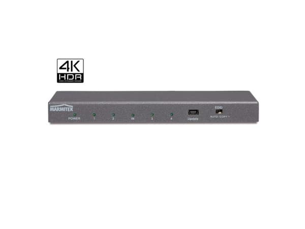 Marmitek Split 614 UHD - 2.0 - video/lyd-splitter - 4 x HDMI - stasjonær