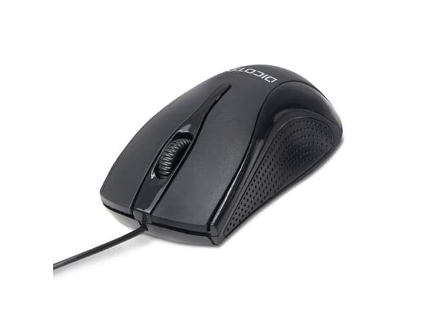 DICOTA D32011, Molempikätinen, USB A-tyyppi, 1200 DPI, Musta