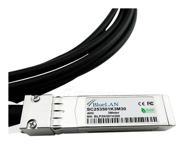 BlueOptics MCC1V30A-002-BL, 2 m, DAC, QSFP, 4x SFP+