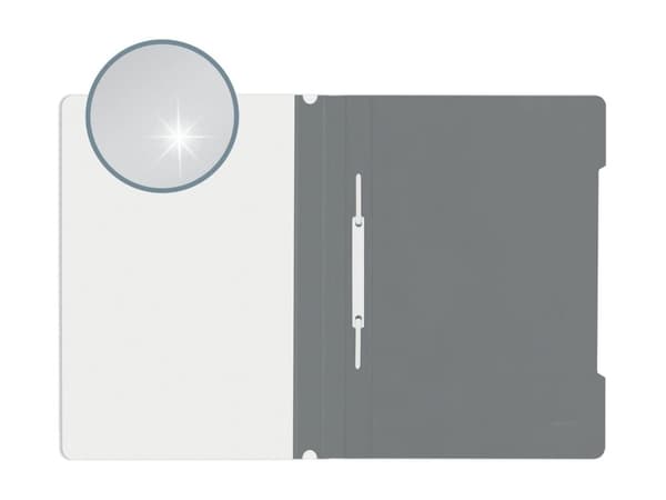 Leitz - Rapportfil - for A4 (210 x 297 mm) - kapasitet: 250 ark - grå