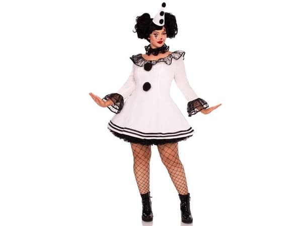 Pierrot clownkostym Plus