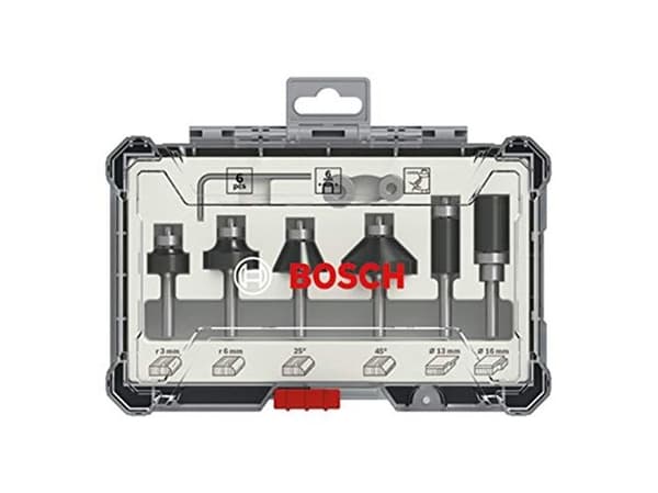 Bosch - Fresekutter - for bløtt tre, løvtre - 6 deler