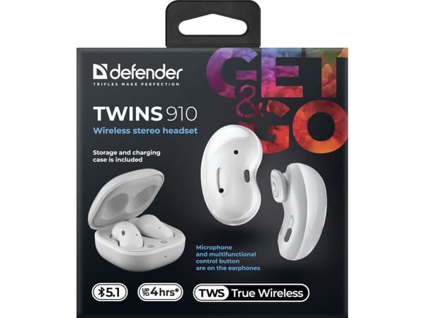 Hörlurar Defender Twins 910 (63910)