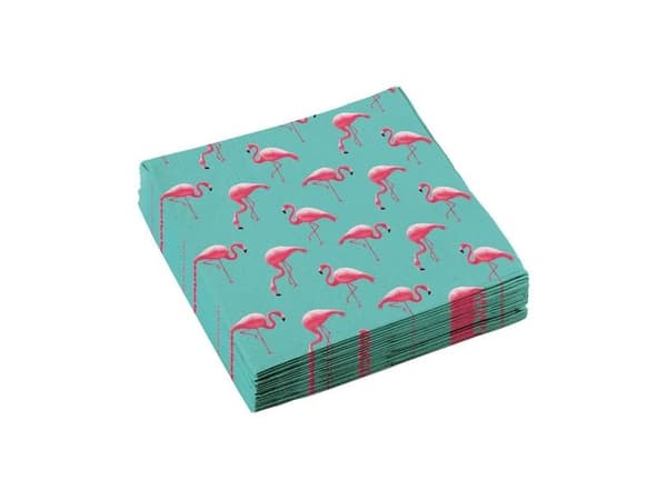 Flamingo servetter