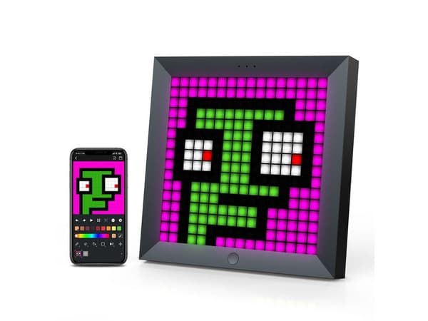 Divoom Pixoo, 16 x 16 pixlar, LED, 1:1, Bluetooth/USB, Svart, Batteri, USB