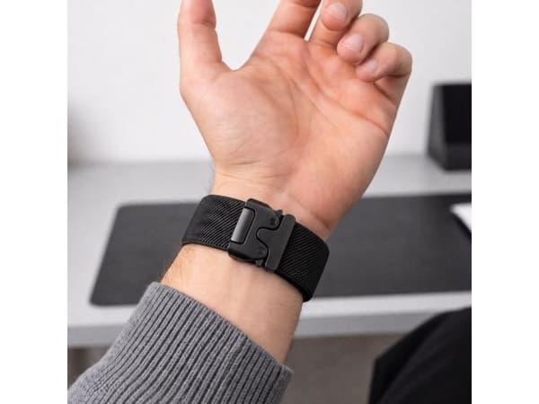 Tech-Protect TECH-PROTECT NYLON CLASP SAMSUNG GALAXY WATCH 8 / 9 / CLASSIC (40 / 44 / 46 MM) BLACK