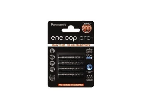 Panasonic eneloop pro BK-4HCDE/4BE - Batteri 4 x AAA - (ladbare) - 930 mAh
