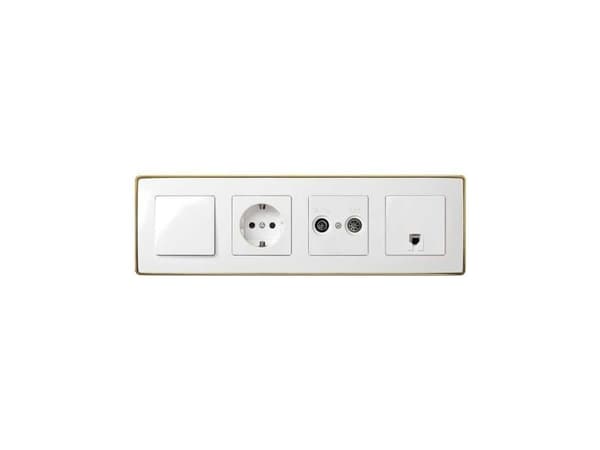 Simon 8201640-245, Guld, Plast, Simon 82, IP20, CE, 5 - 40 °C