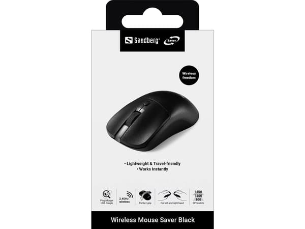 Sandberg Wireless Mouse Saver Black