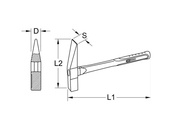 KS Tools 963.2162 9632162 Murarhammar