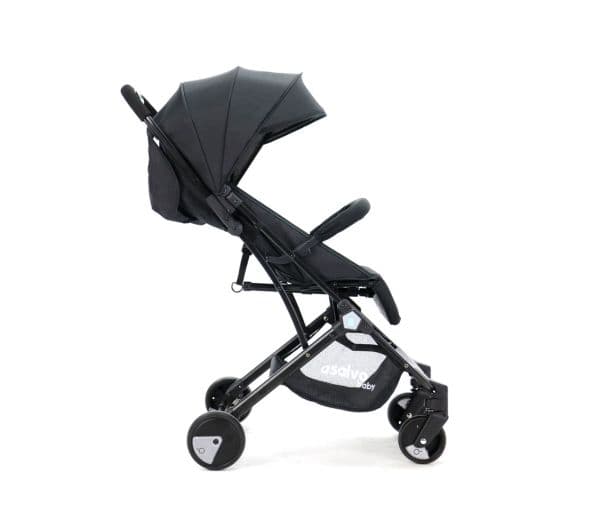 Asalvo Klapvogn Flight Travel+, Sort/aqua