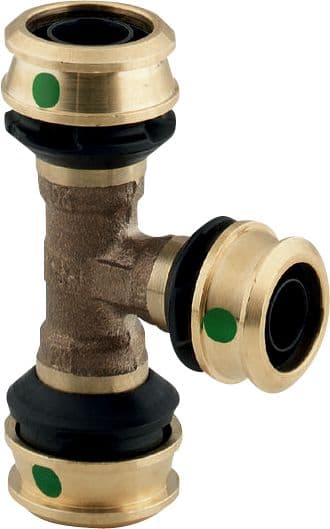 Raxofix T-stykke 40 mm rødgods