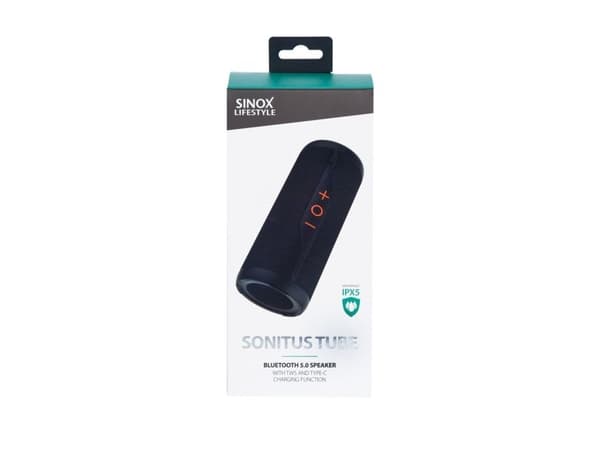 Sinox Sonitus Tube -kaiutin. Musta
