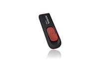 ADATA Classic Series C008 - USB-flashstasjon - 16 GB - USB 2.0 - svart, rød