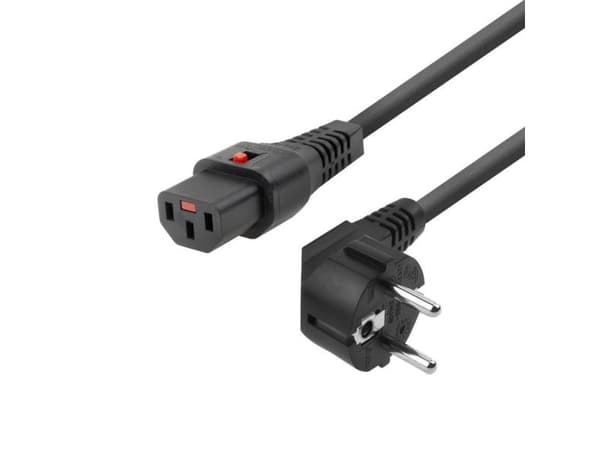 Microconnect MC-SCHC13-3, 3 m, Strömkontakt typ E+F, C13 coupler, 250 V, 10 A