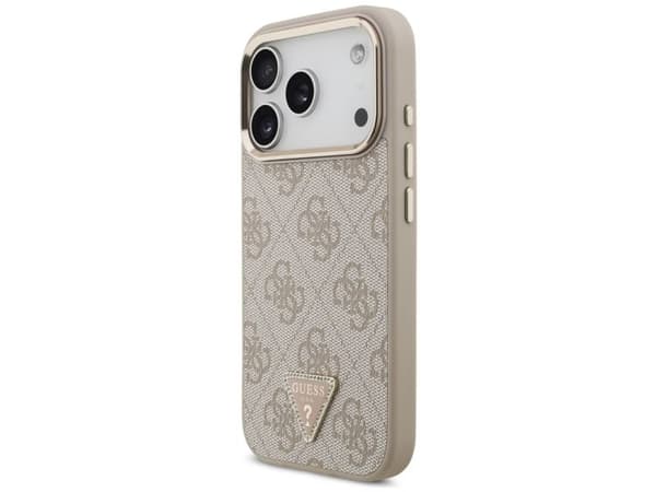 Guess 4G Triangle Logo MagSafe-etuiet til iPhone 17 Pro – Roségull