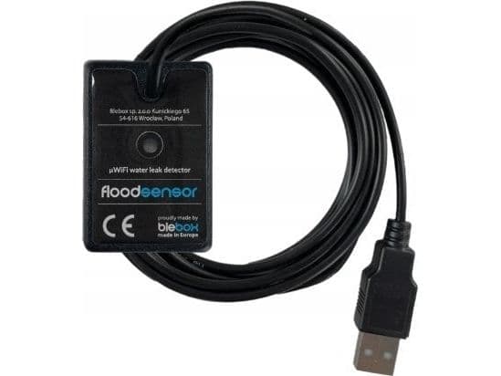 Akuvox Smart Flood Sensor, Trådlös, ZigBee, 70 m, Batteri, Alkaline, AAA