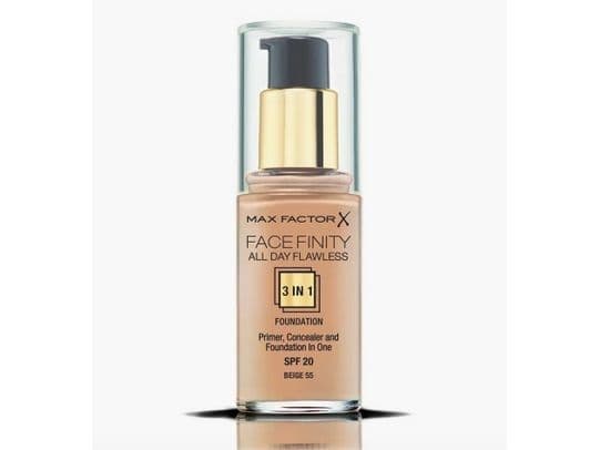 MAX FACTOR Facefinity 3-in-1 Spf 20 N 55-beige meikkivoide 30 ml
