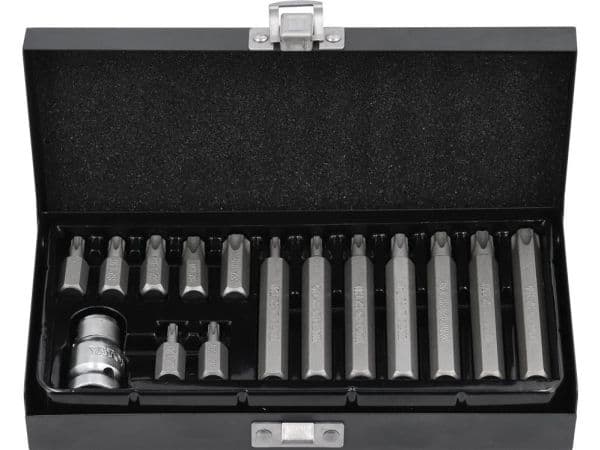 YATO TORX-TULPAT 15 ELEMENTTIÄ REIÄLLÄ 0417