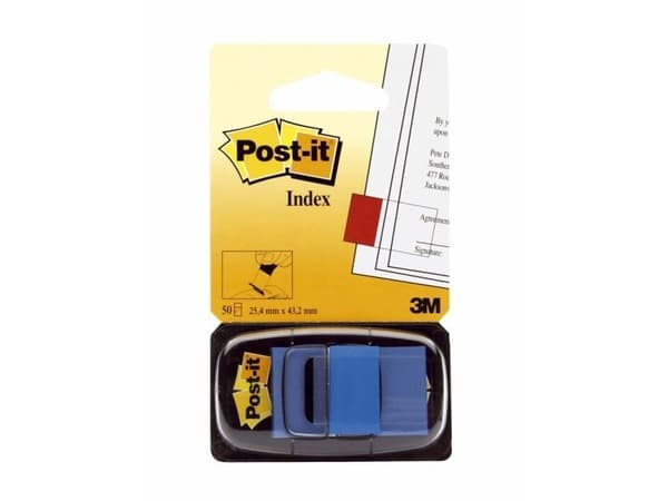 3M 7100089834, Blå, 25,4 mm, 43,2 mm, 50 stykker