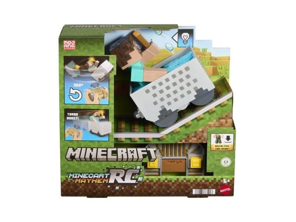 Minecraft RC Steve with Minecart