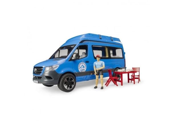 BRUDER MB Sprinter Camper med figur og tilbehør