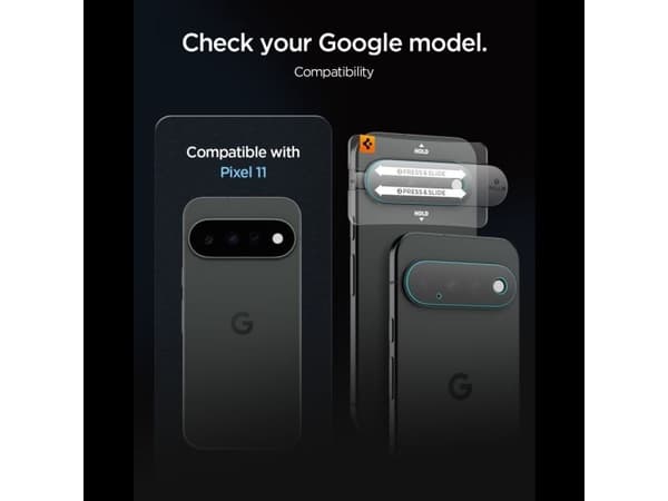 Spigen Optik EZ Fit, Google, Pixel 11, Dammresistent, Reptålig, Transparent, 2 styck