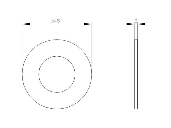 Siemens 3SU1900-0BA31-0ND0, 2 g, 45 mm, 45 mm, 2 mm