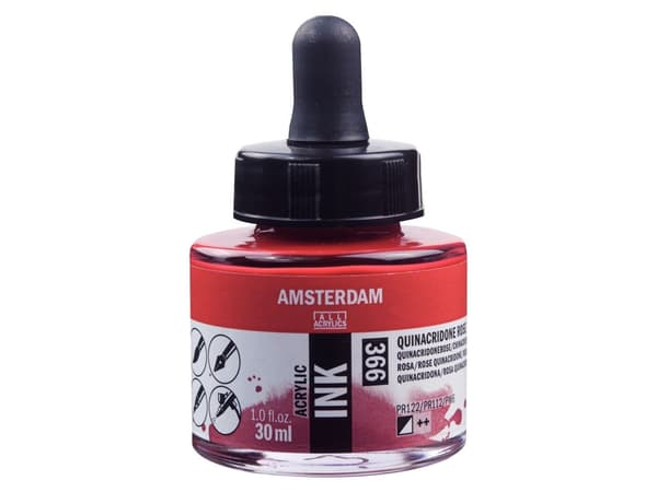 Amsterdam Acrylic Ink Bottle Quinacridone Rose 366