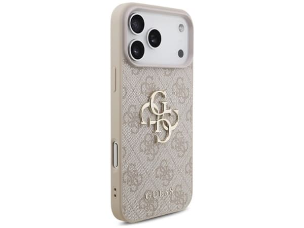Guess 4G Big Logo-deksel til iPhone 17 Pro Max - Rosa